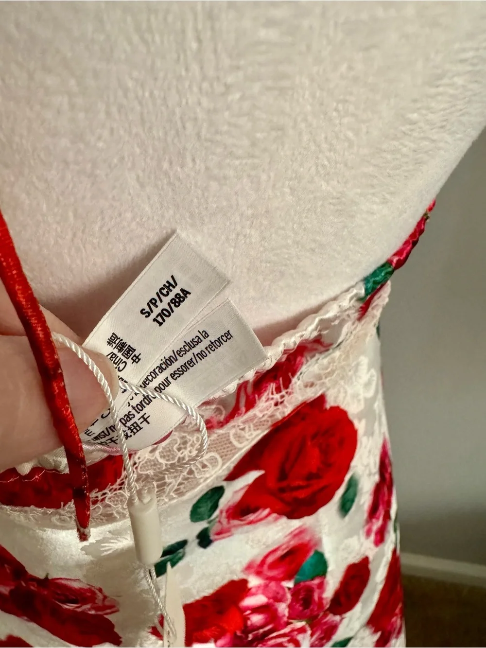 NWT (S) For Love & Lemons Carol Halter Slip Dress - Cottage Rose Satin - Picture 11 of 11